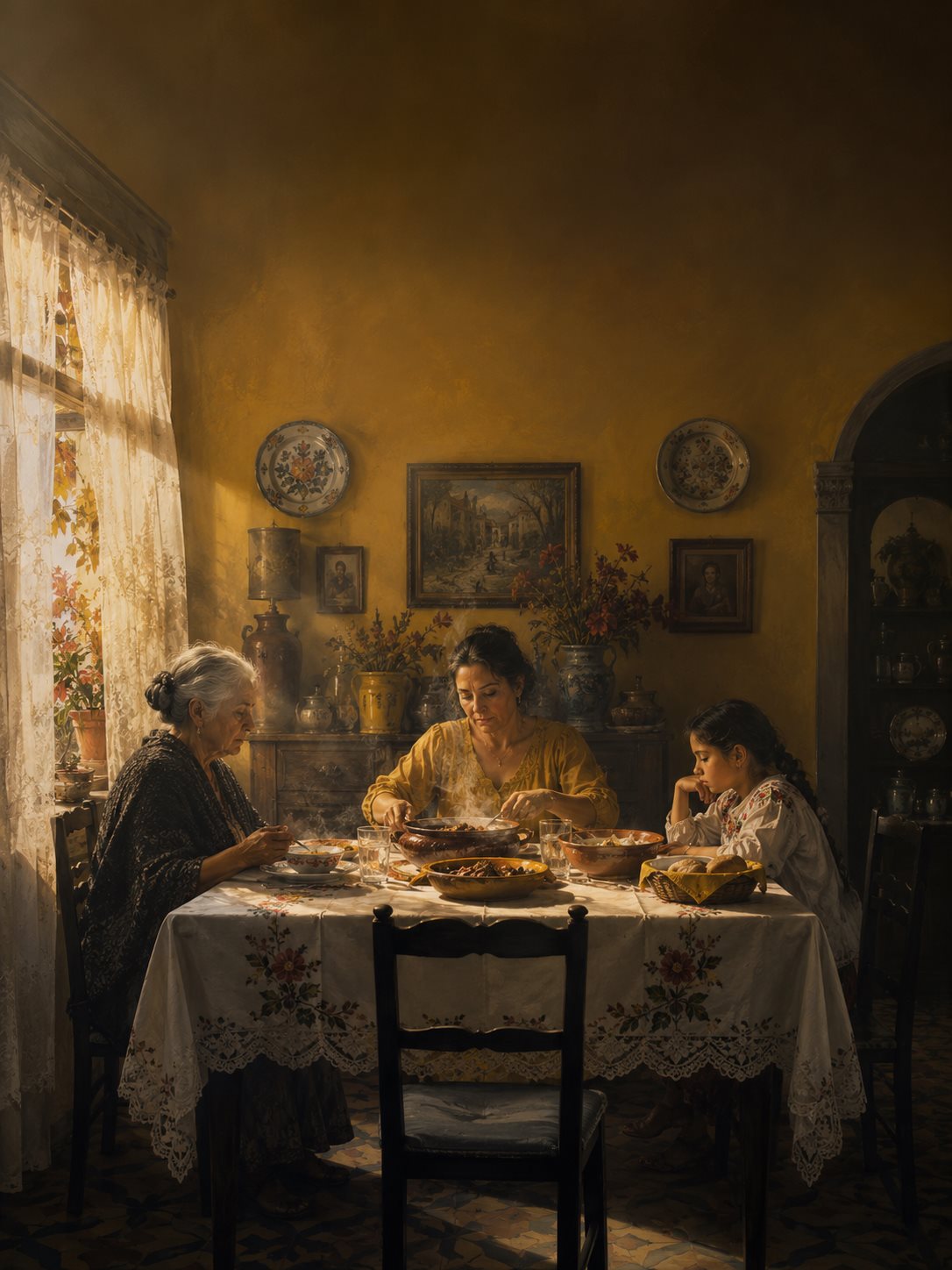 A sala de jantar das onze
